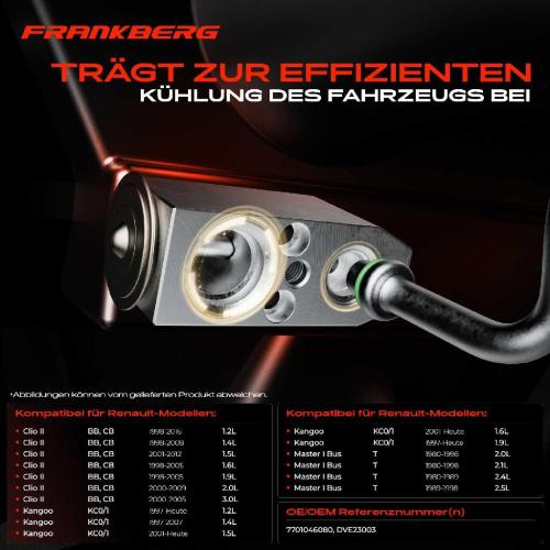1x Expansionsventil Klimaanlage für Renault Clio II BB CB Kangoo KC0 FC Master I Bild 1x Expansionsventil Klimaanlage für Renault Clio II BB CB Kangoo KC0 FC Master I