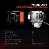 1x Lichtmaschine Generator für Rover 200 XW 400 RT RT 600 RH 800 XS 2.0l