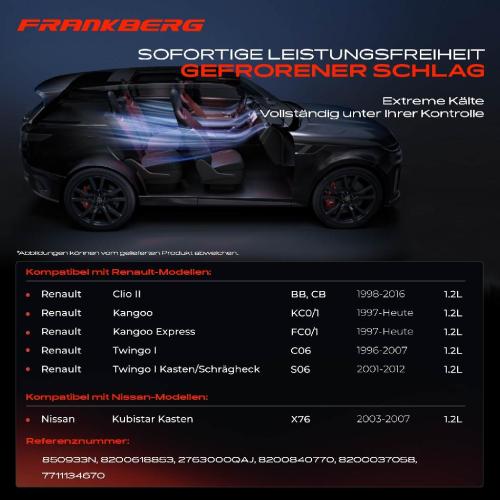 1x Klimakompressor für Renault Clio II Twingo I Kangoo Nissan Kubistar X76 Bild 1x Klimakompressor für Renault Clio II Twingo I Kangoo Nissan Kubistar X76