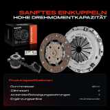 1x Kupplungssatz für Citroën C4 Coupe LA C4 I LC DS3 SA Peugeot 207 WA WC 207 CC WD 3008 MPV 0U