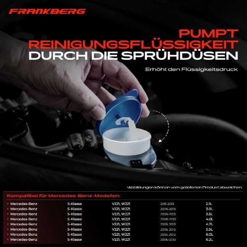 1x Waschwasserbehälter Scheibenreinigung für Mercedes-Benz S-Klasse W221 2005-2013 Bild 1x Waschwasserbehälter Scheibenreinigung für Mercedes-Benz S-Klasse W221 2005-2013
