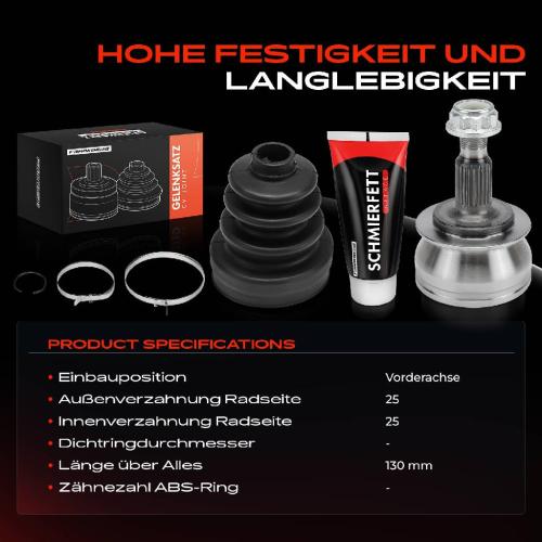1x Antriebswelle Gelenksatz Vorderachse für Mercedes-Benz A-Klasse W169 B-Klasse W245 Bild 1x Antriebswelle Gelenksatz Vorderachse für Mercedes-Benz A-Klasse W169 B-Klasse W245