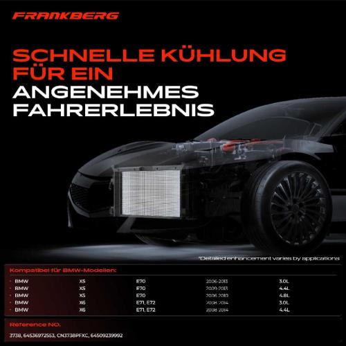 Frankberg 1x Kondensator Klimaanlage für BMW X5 E70 X6 E71 E72 2006-2014 Bild Frankberg 1x Kondensator Klimaanlage für BMW X5 E70 X6 E71 E72 2006-2014