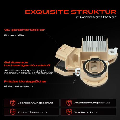 1x Lichtmaschinenregler Generatorregler für Mazda 6 Hatchback GG GH Bild 1x Lichtmaschinenregler Generatorregler für Mazda 6 Hatchback GG GH