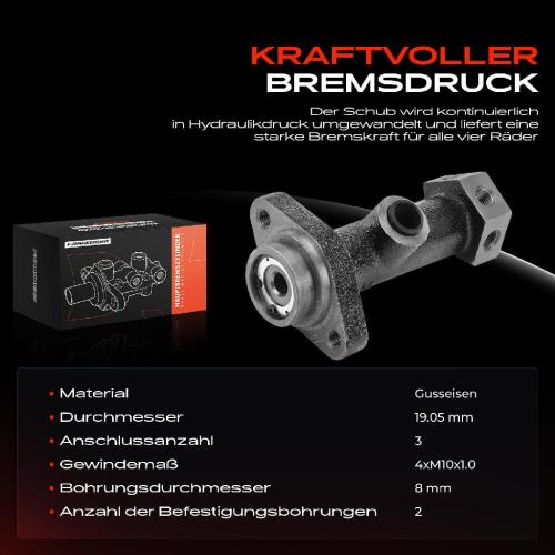 1x Hauptbremszylinder Bremszylinder für VW Kaefer Karmann Ghia Cabriolet 1954-1964 Bild 1x Hauptbremszylinder Bremszylinder für VW Kaefer Karmann Ghia Cabriolet 1954-1964