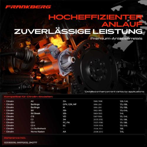 1x Magnetschalter Starter für Peugeot Partner 307 Citroën C15 C2 Suzuki Vitara Fiat Bild 1x Magnetschalter Starter für Peugeot Partner 307 Citroën C15 C2 Suzuki Vitara Fiat