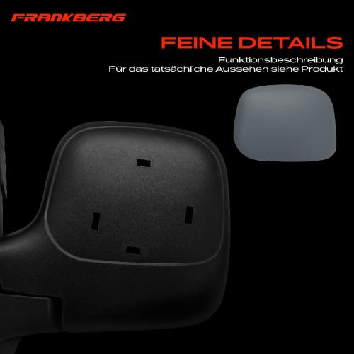Frankberg 1x Außenspiegel Links für Citroën Berlingo First Peugeot Partner Combispace Kasten/MPV Bild Frankberg 1x Außenspiegel Links für Citroën Berlingo First Peugeot Partner Combispace Kasten/MPV