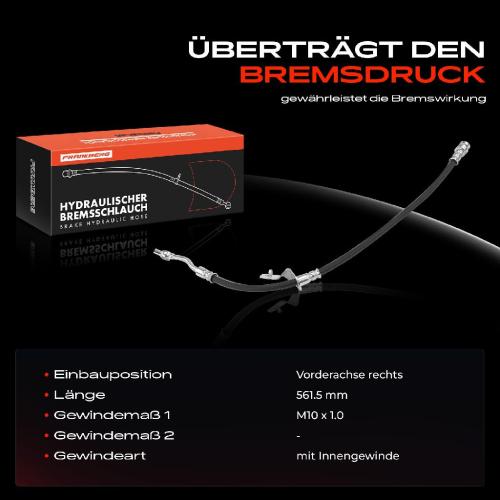 1x Bremsschlauch Bremsschläuche Vorderachse Rechts für Hyundai iX35 KIA Sportage 1.6L-2.0L Bild 1x Bremsschlauch Bremsschläuche Vorderachse Rechts für Hyundai iX35 KIA Sportage 1.6L-2.0L
