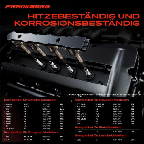 Frankberg 1x Zündmodul Zündspule für Citroën Evasion MPV Xantia Break XM Xsara Coupe ZX Fiat Ulysse Lancia Zeta Bild Frankberg 1x Zündmodul Zündspule für Citroën Evasion MPV Xantia Break XM Xsara Coupe ZX Fiat Ulysse Lancia Zeta