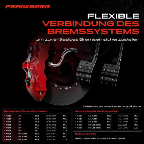 1x Servolenkung Schlauch für Audi A4 8E2 B6 Avant 8E5 B6 Cabriolet 8H7 1.6L-2.0L Bild 1x Servolenkung Schlauch für Audi A4 8E2 B6 Avant 8E5 B6 Cabriolet 8H7 1.6L-2.0L