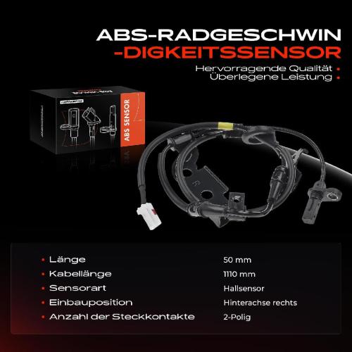 Frankberg 1x ABS Sensor Hinterachse rechts f r Hyundai i30 Coupe Hatchback Van Kombi KIA Cee'D Combi Sportswagon Pro Bild Frankberg 1x ABS Sensor Hinterachse rechts f r Hyundai i30 Coupe Hatchback Van Kombi KIA Cee'D Combi Sportswagon Pro