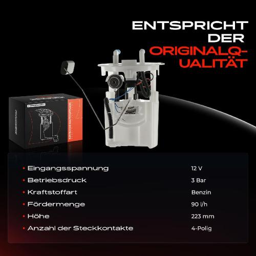 Frankberg 1x Kraftstoffpumpe für Fiat Scudo Bus Kasten Ulysse Peugeot 206 Schrägheck SW 406 Break 2.0L 2000-2009 Bild Frankberg 1x Kraftstoffpumpe für Fiat Scudo Bus Kasten Ulysse Peugeot 206 Schrägheck SW 406 Break 2.0L 2000-2009