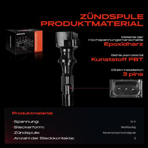 Frankberg 1x Zündmodul Zündspule für Mazda 3 Stufenheck 6 Hatchback Kombi Station Wagon CX-7 MX-5 III Tribute Bild Frankberg 1x Zündmodul Zündspule für Mazda 3 Stufenheck 6 Hatchback Kombi Station Wagon CX-7 MX-5 III Tribute