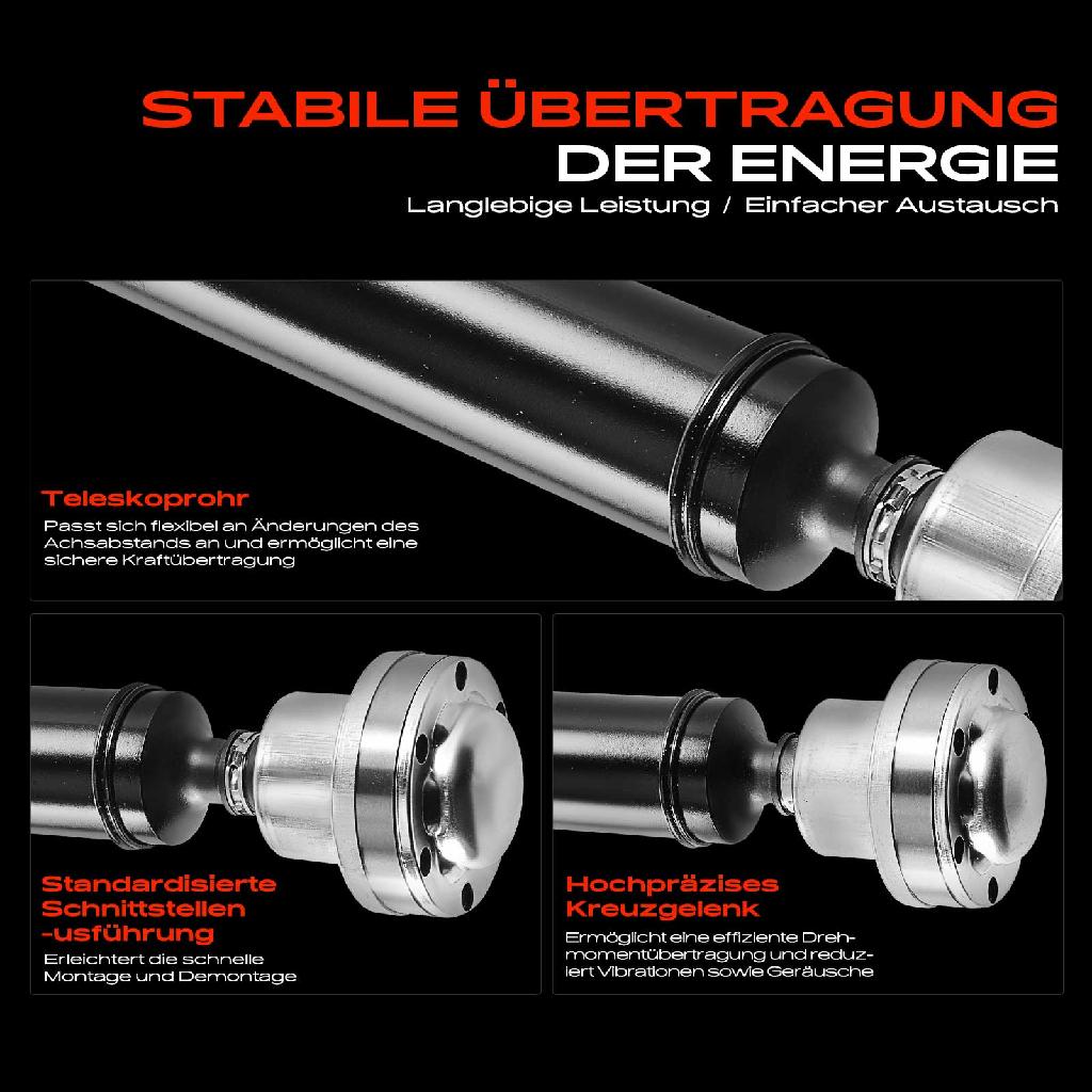 1x Kardanwelle Gelenkwelle Vorderachse für Mercedes-Benz GLE W166 3.0L 2016-2018