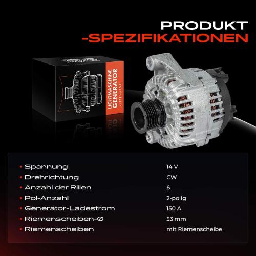 1x Lichtmaschine Generator für BMW Z4 Coupe E86 Z4 Roadster E85 3.2L 2006-2008 Bild 1x Lichtmaschine Generator für BMW Z4 Coupe E86 Z4 Roadster E85 3.2L 2006-2008