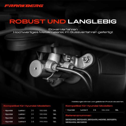 1x Hauptbremszylinder Bremszylinder für Hyundai Lantra I II J-1 J-2 1993-2000 Bild 1x Hauptbremszylinder Bremszylinder für Hyundai Lantra I II J-1 J-2 1993-2000
