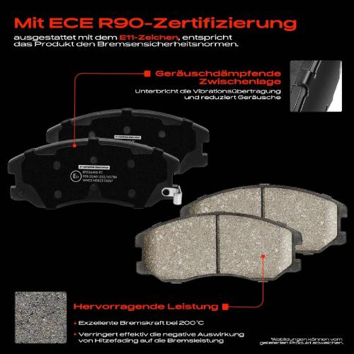 4x Bremsbeläge Vorderachse für Opel Antara Chevrolet Captiva Sport Van C100 C140 2006-2025 Bild 4x Bremsbeläge Vorderachse für Opel Antara Chevrolet Captiva Sport Van C100 C140 2006-2025