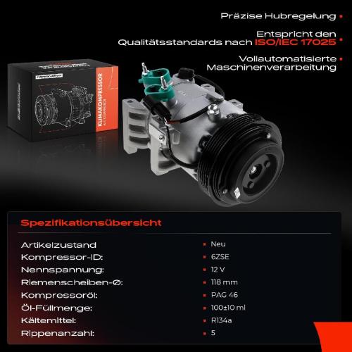 1x Klimakompressor für Hyundai iX35 EL ELH LM KIA Sportage SL 1.6L 2010-2013 Bild 1x Klimakompressor für Hyundai iX35 EL ELH LM KIA Sportage SL 1.6L 2010-2013