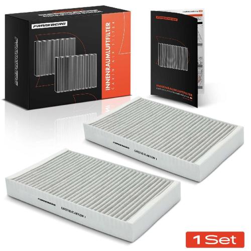 Frankberg 2x Innenraumfilter Aktivkohle für Citroën C5 3 RD RW C6 TD Peugeot 407 6D 6C Bild Frankberg 2x Innenraumfilter Aktivkohle für Citroën C5 3 RD RW C6 TD Peugeot 407 6D 6C