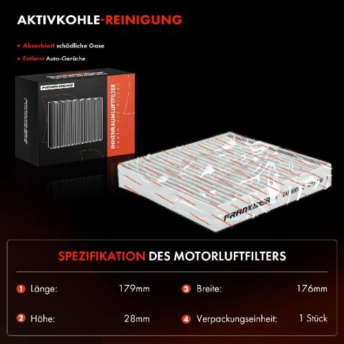 1x Innenraumfilter Aktivkohle für KIA Picanto JA 1.0 Bj ab 2017 Bild 1x Innenraumfilter Aktivkohle für KIA Picanto JA 1.0 Bj ab 2017