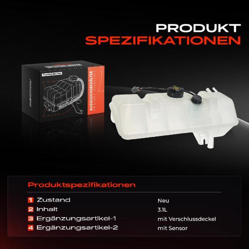 Frankberg 1x Ausgleichsbehälter Kühlmittelbehälter für Citroën Jumper Fiat Ducato Peugeot Boxer Bild Frankberg 1x Ausgleichsbehälter Kühlmittelbehälter für Citroën Jumper Fiat Ducato Peugeot Boxer