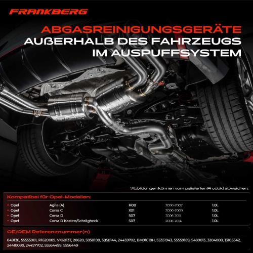 1x Krümmerkatalysator für Opel Agila (A) A H00 Corsa C Corsa D S07 1.0L Bild 1x Krümmerkatalysator für Opel Agila (A) A H00 Corsa C Corsa D S07 1.0L