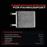 1x Wärmetauscher Innenraumheizung für Mercedes-Benz Viano Vito Bus W639