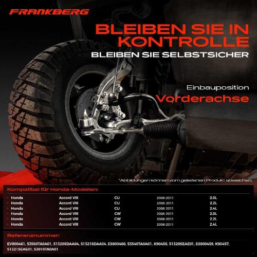 1x Querlenker Satz Vorderachse für Honda Accord VIII CU Accord VIII Kombi CW 2.0L 2.2L 2.4L 2008-2011 Bild 1x Querlenker Satz Vorderachse für Honda Accord VIII CU Accord VIII Kombi CW 2.0L 2.2L 2.4L 2008-2011