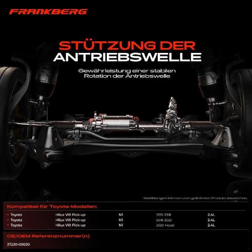 1x Lagerung Gelenkwelle Kardanwellenlager für Toyota Hilux VIII Pick-up GUN1 2.4L Bild 1x Lagerung Gelenkwelle Kardanwellenlager für Toyota Hilux VIII Pick-up GUN1 2.4L