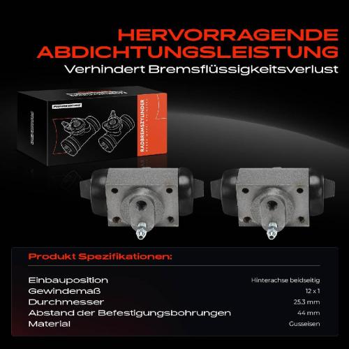 2x Radbremszylinder Hinten für Nissan Cabstar 1998-2006 Bild 2x Radbremszylinder Hinten für Nissan Cabstar 1998-2006