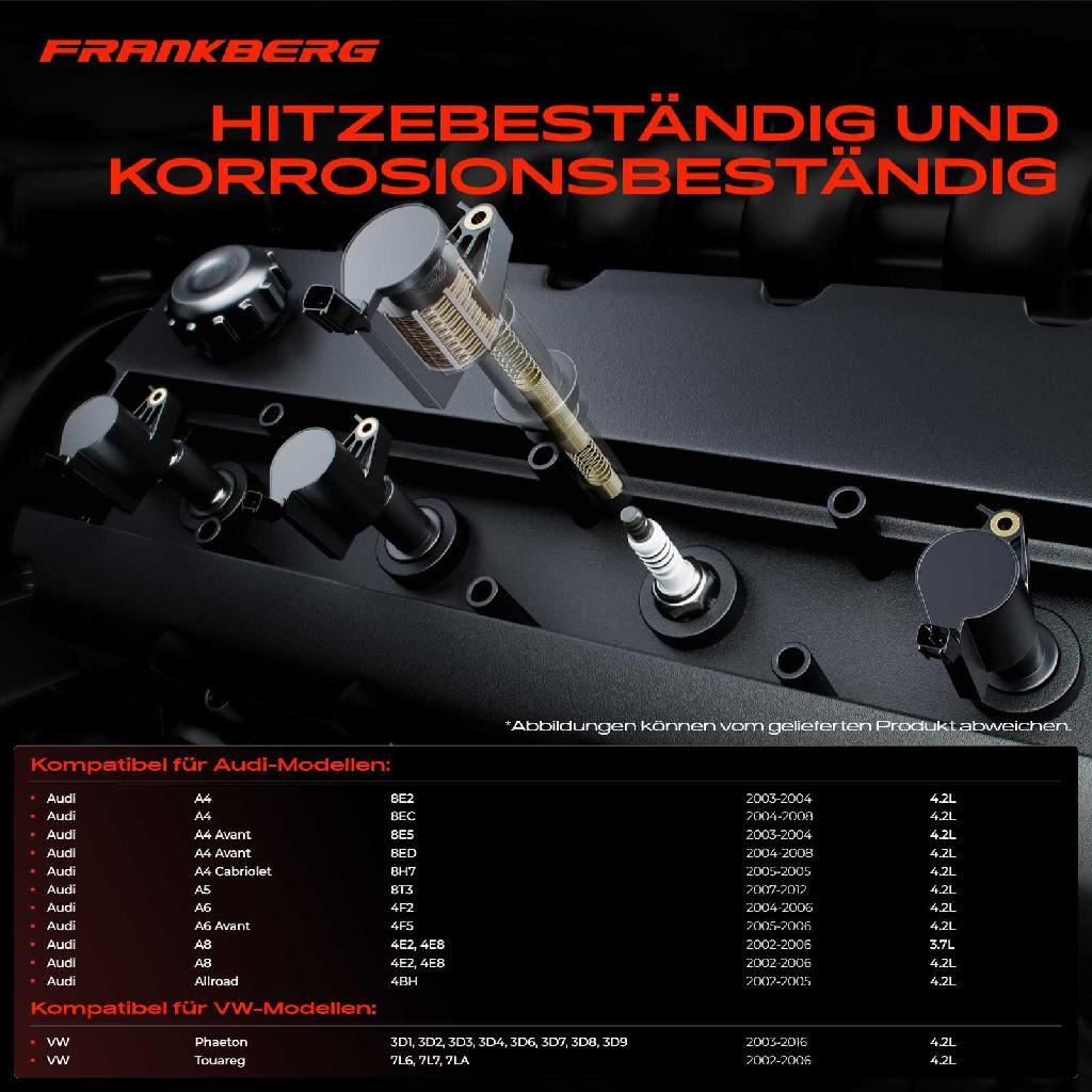 1x Zündmodul Zündspule für VW Phaeton Touareg Audi A4 Avant Cabriolet A5 A6 A8 Allroad 4.2L 3.7L 2002-2016