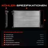 1x Kühler Wasserkühler Motorkühler für Peugeot 406 8B 8C 8E/F 2.0L