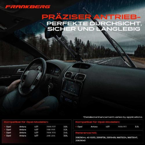 Frankberg 1x Wischermotor Scheibenwischermotor Vorne für Opel Antara L07 2.4L 2.0L 2006-2015 Bild Frankberg 1x Wischermotor Scheibenwischermotor Vorne für Opel Antara L07 2.4L 2.0L 2006-2015