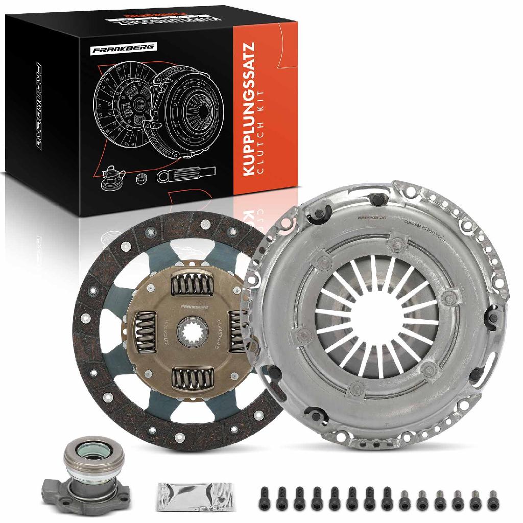 Frankberg 1x Kupplungssatz für Opel Combo Kasten/MPV Tour Corsa C Kasten/Schrägheck D Meriva Tigra Twintop 1.2L