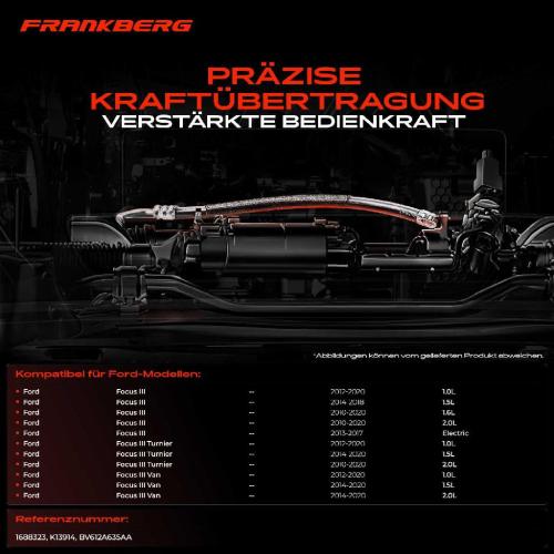2x Seilzug Feststellbremse Hinterachse beidseitig für Ford Focus III Kasten/Schrägheck Stufenheck 1.0L 1.6L Bild 2x Seilzug Feststellbremse Hinterachse beidseitig für Ford Focus III Kasten/Schrägheck Stufenheck 1.0L 1.6L