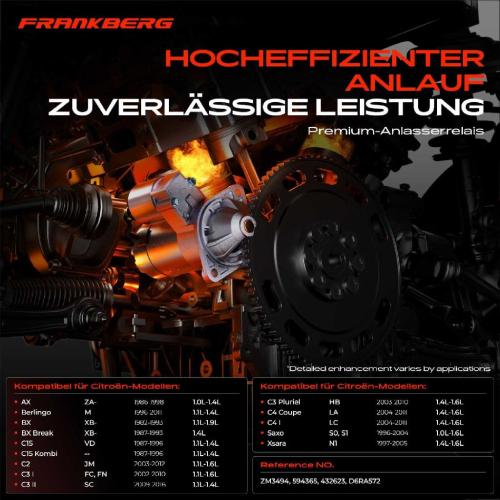 1x Magnetschalter Starter für Peugeot 207 205 Partner Citroën Berlingo C3 Fiat Qubo Bild 1x Magnetschalter Starter für Peugeot 207 205 Partner Citroën Berlingo C3 Fiat Qubo