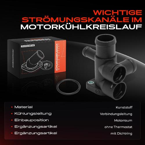 1x Kühlmittelflansch Wasserauslass für VW Golf I II Passat Jetta 2 Transporter 4 Bild 1x Kühlmittelflansch Wasserauslass für VW Golf I II Passat Jetta 2 Transporter 4