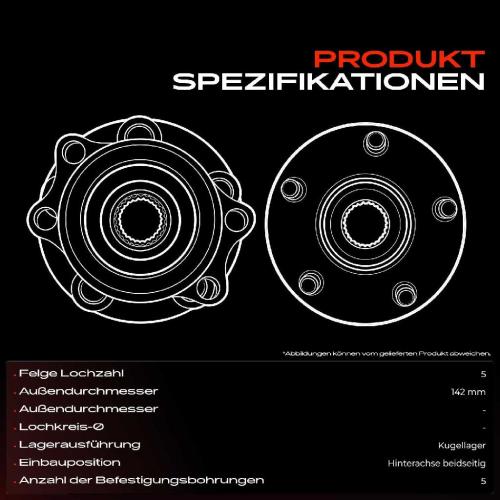 Frankberg 1x Radnabe Radlagersatz Hinterachse beidseitig für BMW 1er F40 F45 F44 F46 F48 F39 MINI F54 F60 Bild Frankberg 1x Radnabe Radlagersatz Hinterachse beidseitig für BMW 1er F40 F45 F44 F46 F48 F39 MINI F54 F60