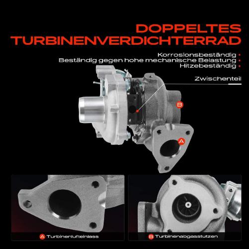 1x Abgasturbolader für Mercedes-Benz C-Klasse W205 C-Klasse T-Model S205 Vito Mixto (Double Cabin) W447 Bild 1x Abgasturbolader für Mercedes-Benz C-Klasse W205 C-Klasse T-Model S205 Vito Mixto (Double Cabin) W447