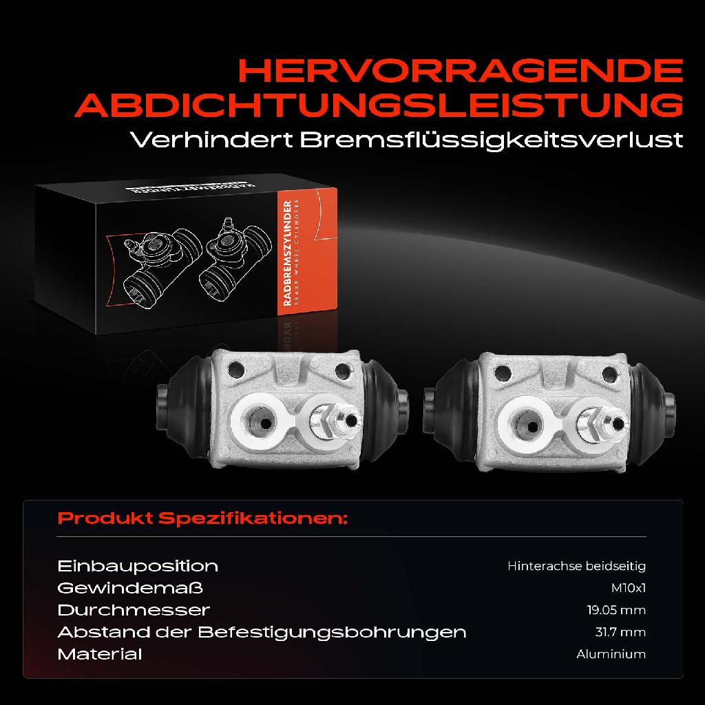 2x Radbremszylinder Hinten für Chrysler Honda Hyundai KIA MG Rover 2.0L