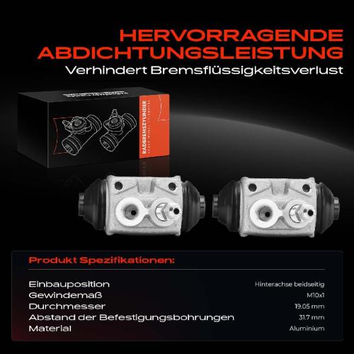 2x Radbremszylinder Hinten für Chrysler Honda Hyundai KIA MG Rover 2.0L Bild 2x Radbremszylinder Hinten für Chrysler Honda Hyundai KIA MG Rover 2.0L