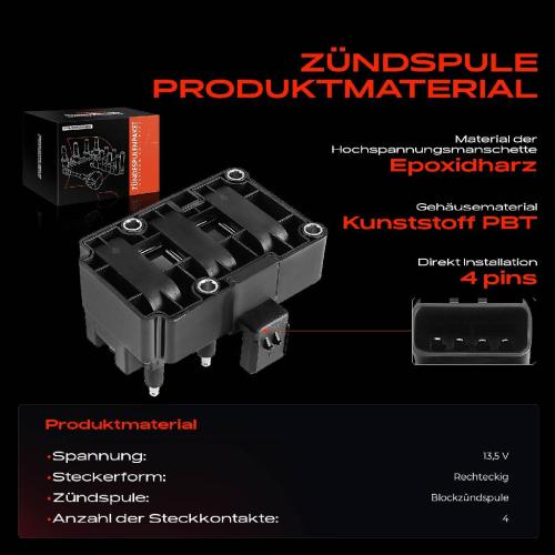 1x Zündmodul Zündspule für Chrysler Voyager IV Voyager/Grand III Dodge Caravan Plymouth 3.3L 3.8L 1999-2000 Bild 1x Zündmodul Zündspule für Chrysler Voyager IV Voyager/Grand III Dodge Caravan Plymouth 3.3L 3.8L 1999-2000