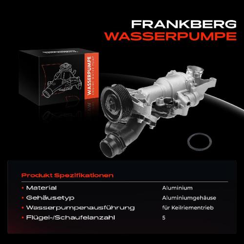 Frankberg 1x Wasserpumpe Kühlwasserpumpe für Mercedes-Benz A205 C205 S204 S205 W213 W212 A207 C207 S212 R172 Bild Frankberg 1x Wasserpumpe Kühlwasserpumpe für Mercedes-Benz A205 C205 S204 S205 W213 W212 A207 C207 S212 R172