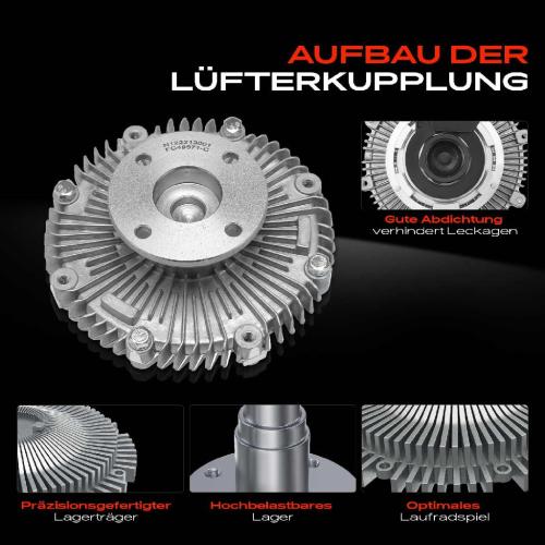 1x Lüfterkupplung Kühlerlüfte für Nissan 200 240 SX S13 Pick-up D21 D22 2.4L 1988-2005 Bild 1x Lüfterkupplung Kühlerlüfte für Nissan 200 240 SX S13 Pick-up D21 D22 2.4L 1988-2005