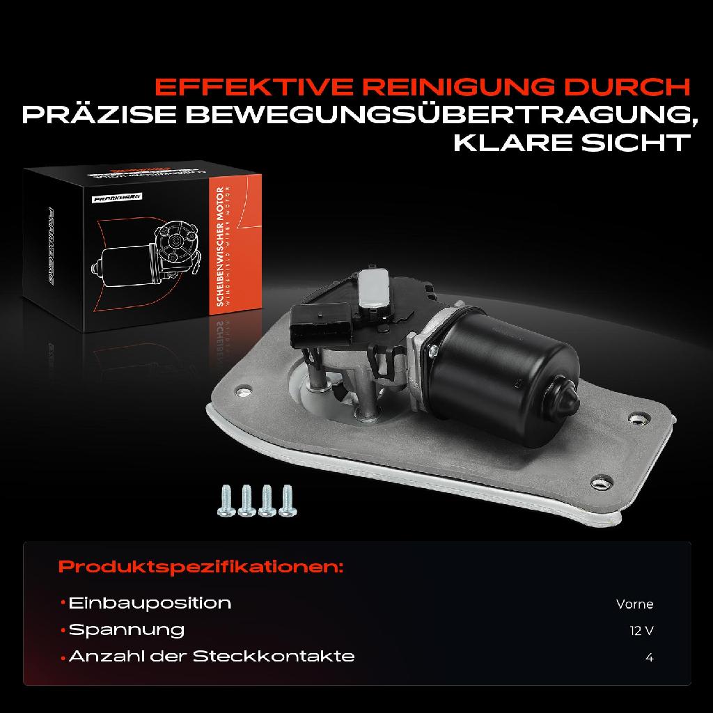 1x Wischermotor Scheibenwischermotor Vorne für Citroën Berlingo Peugeot Partner