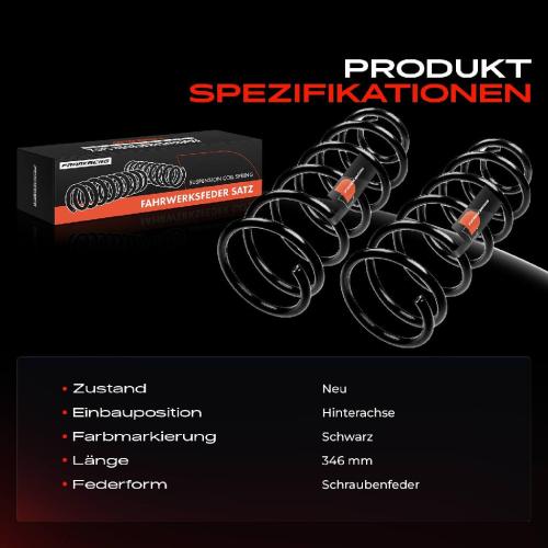 Frankberg 2x Fahrwerksfeder Hinterachse für Fiat Tempra 159 1.4L 1.6L 1.8L 1.9L 2.0L 1990-1996 Bild Frankberg 2x Fahrwerksfeder Hinterachse für Fiat Tempra 159 1.4L 1.6L 1.8L 1.9L 2.0L 1990-1996