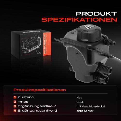 1x Ausgleichsbehälter Kühlmittelbehälter für BMW 5er F10 F18 6er F12 F13 7er F01 Bild 1x Ausgleichsbehälter Kühlmittelbehälter für BMW 5er F10 F18 6er F12 F13 7er F01