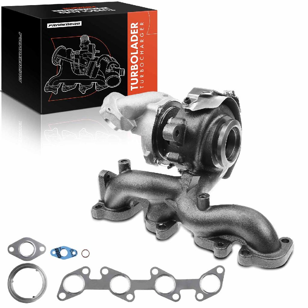 Frankberg 1x Turbolader Abgaskrümmer Einheit für VW Beetle Cabriolet Golf VI VI Variant Jetta III IV