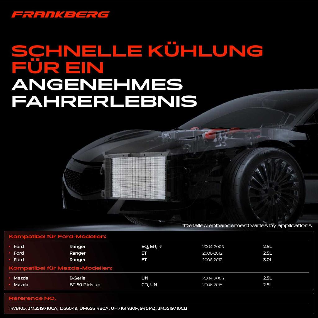 1x Kondensator Klimaanlage für Ford Ranger Mazda B-Serie BT-50