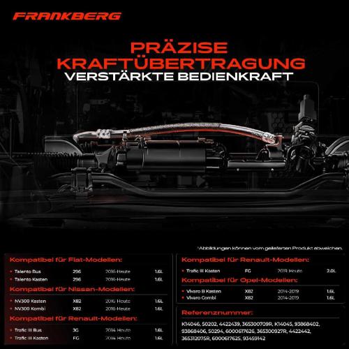 2x Seilzug Feststellbremse Hinterachse beidseitig für Opel Vivaro B X82 Fiat Talento Renault Bild 2x Seilzug Feststellbremse Hinterachse beidseitig für Opel Vivaro B X82 Fiat Talento Renault